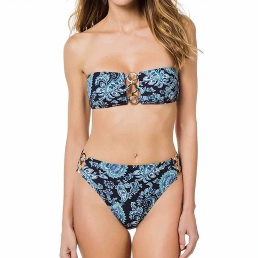 MICHAEL KORS Blue Paisley Bikini Bottom XS - Picture 11 of 14